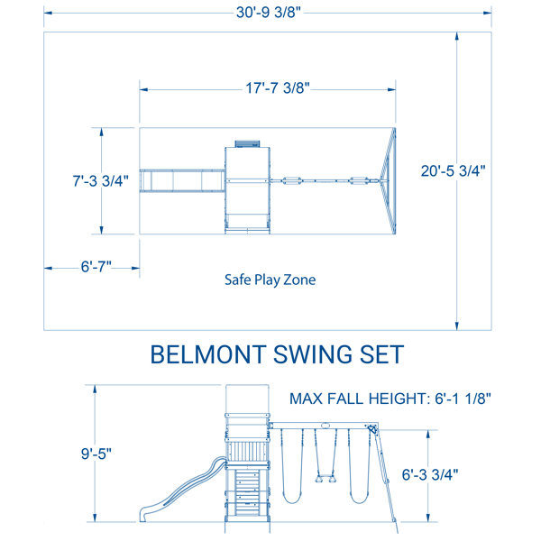 Backyard Discovery Belmont All Cedar Swing Set & Reviews Wayfair